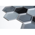 Discount Menards House Bathroom Hexagon Beveled Glass Mosaic Tile Supplies